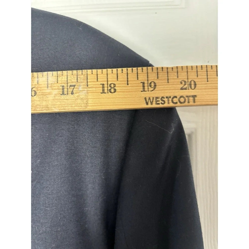 Michael‎ Kors Men's 42L Wool Two Silver Button Navy Blazer Sport Coat Jacket