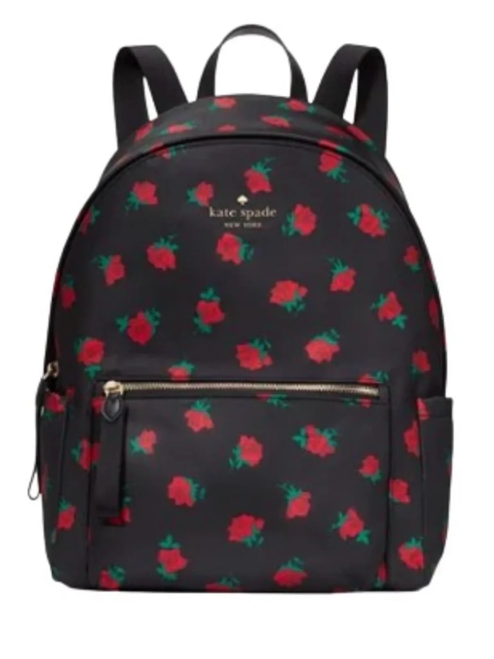 Kate Spade New York Black Rose Toss Large Backpack