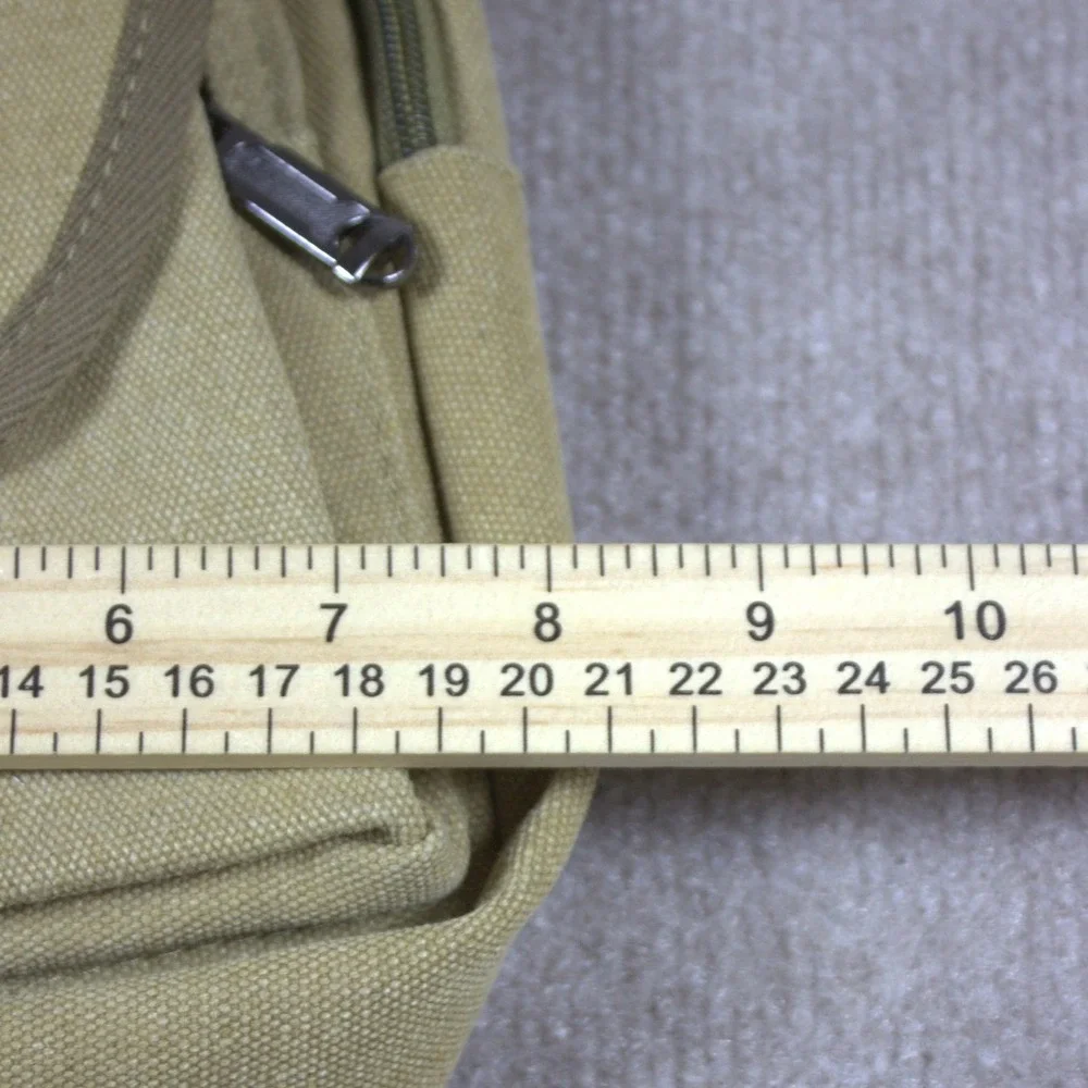 Westend Khaki Canvas Sling Bag Crossbody Teardrop Backpack Hiking Travel Khaki