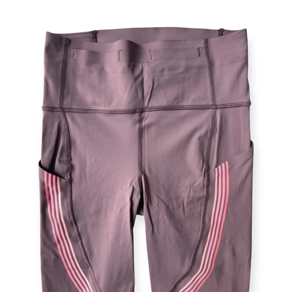 Lululemon Women's Size 4 Speed Limit Crop‎ Legging Tight Cherry Cola