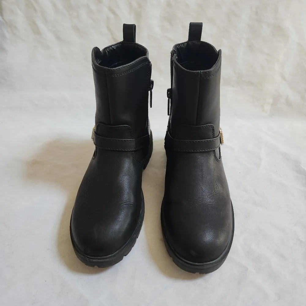 DKNY Black Buckle Girls Boots SIZE 4