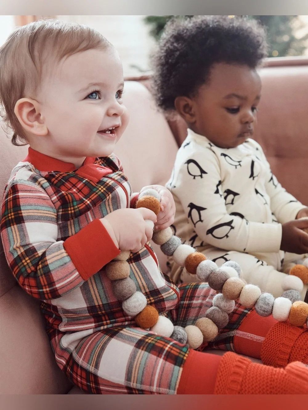 Hanna Andersson Baby Holiday Zip Sleeper Pajamas 6-12 Months