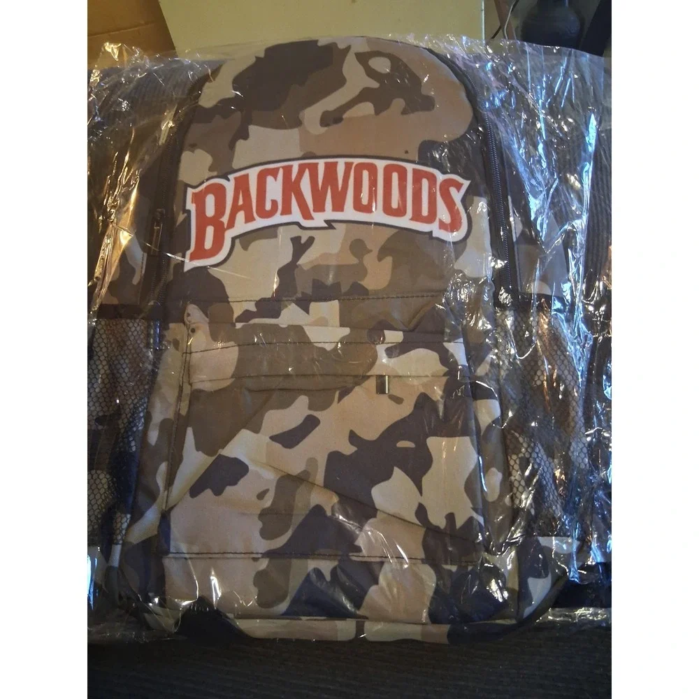 Backwoods Camo Print Backpack,‎ Adjustable Straps LIMITED EDITION