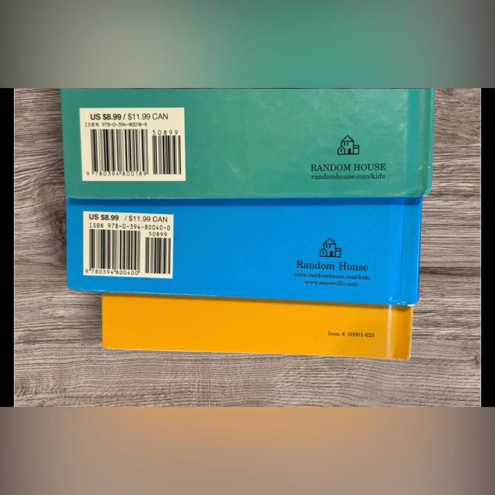 3 Dr. Seuss Books hardback