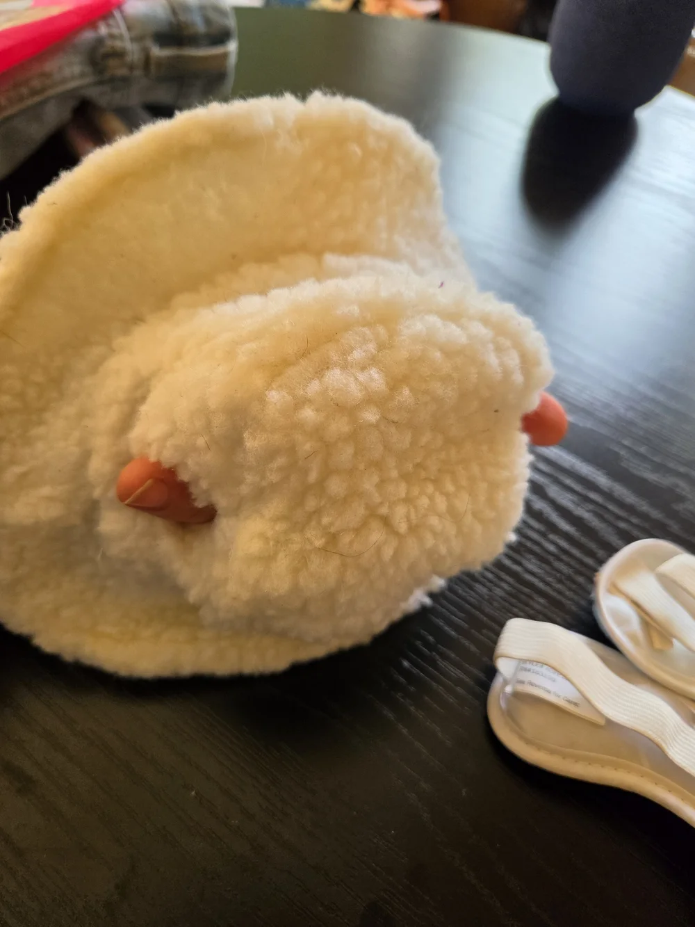Cozy Cream Sherpa Bucket Hat And Eyemask