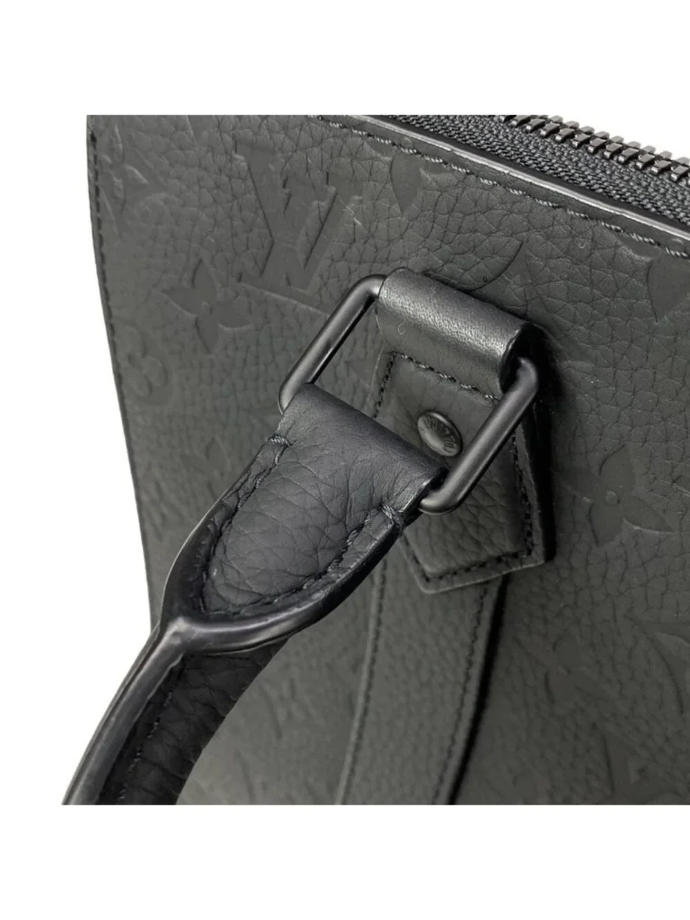 Louis Vuitton Handbag Taurillon Monogram Sac Plat Cross Noir Leather Cowhide
