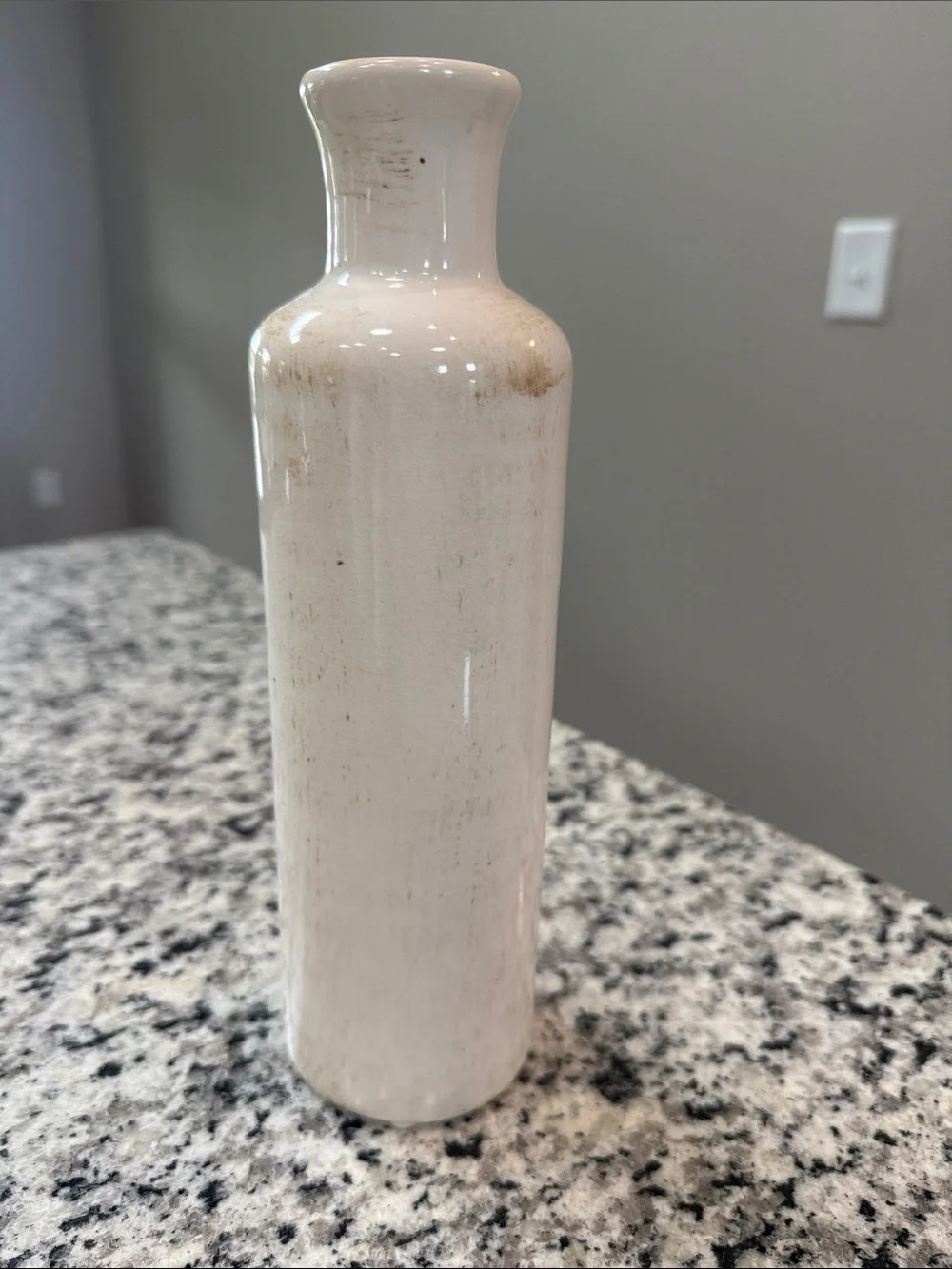 Neutral Ceramic Decorative Bottle Vase Set - Cream