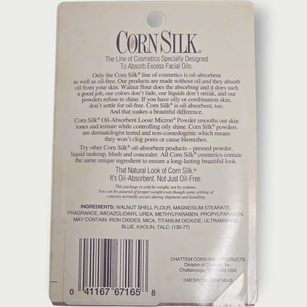 Vintage CornSilk Oil Absorbent Loose Powder Medium 0.5 oz Sealed NEW OLD STOCK