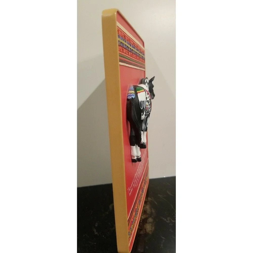 Vintage Painted Ponies Tewa Plaque 5