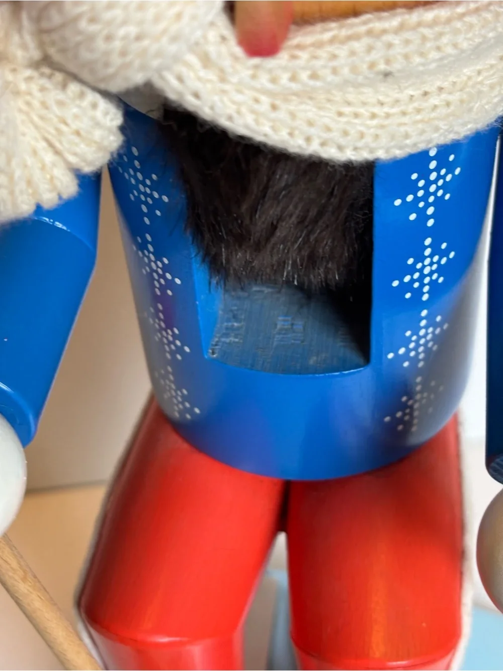 Steinbach “Big Skier” Nutcracker-18”Handmade Germany/Kurt Adler Collection/flaw