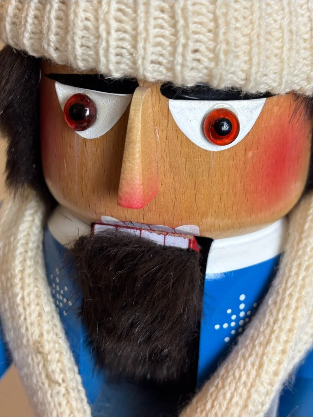 Steinbach “Big Skier” Nutcracker-18”Handmade Germany/Kurt Adler Collection/flaw
