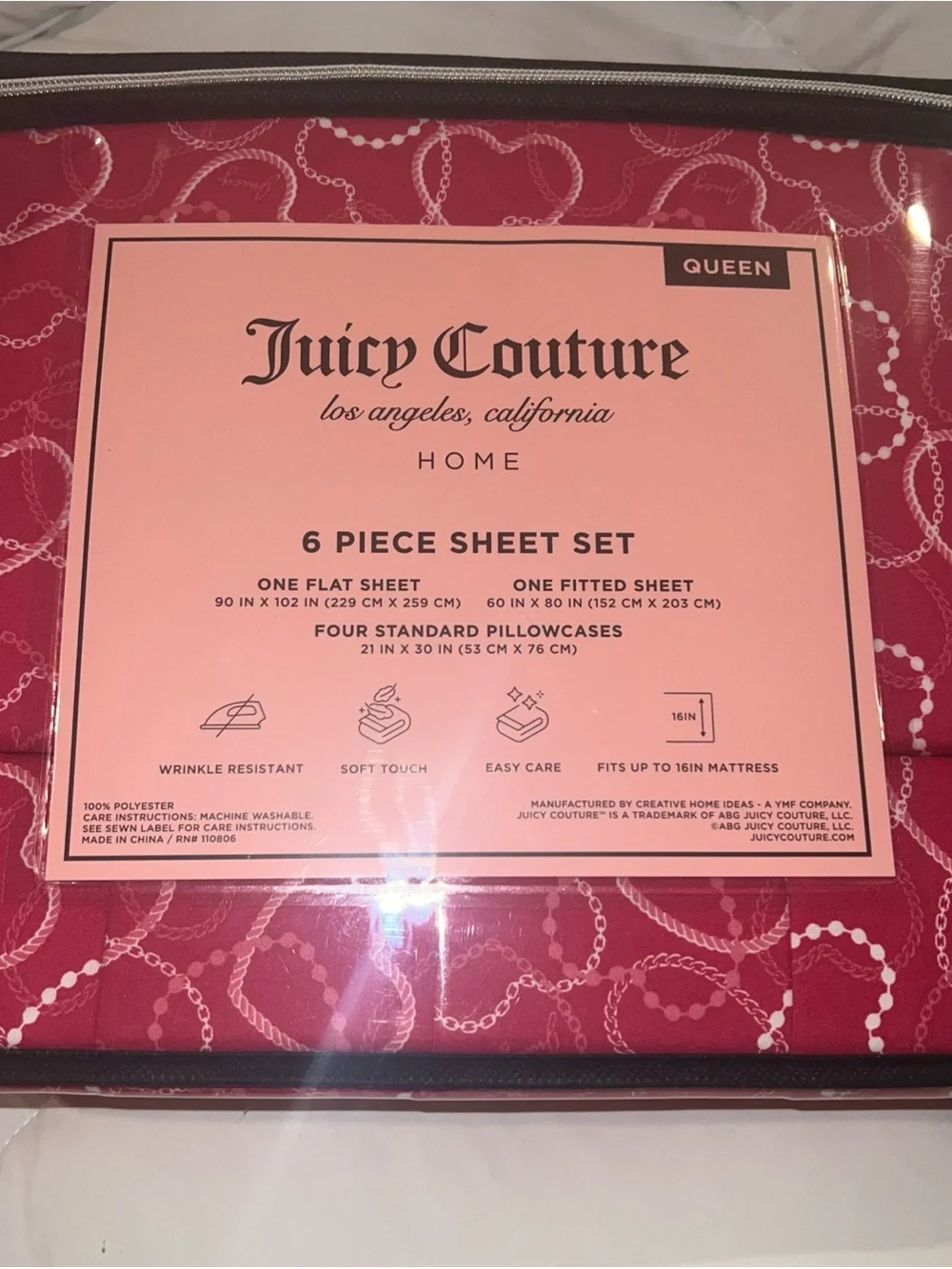 Juicy Couture wrinkle resistant