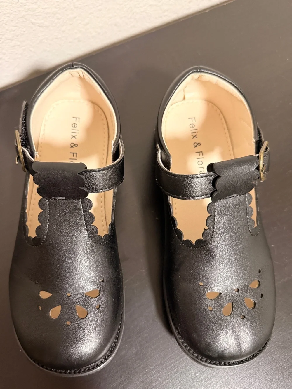 Kids Black Dress Shoes