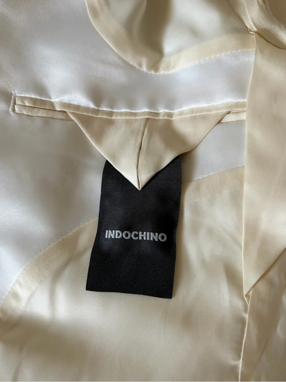 INDOCHINO Slim Fit Ivory Tuxedo Satin Wool Cashmere NWT‎