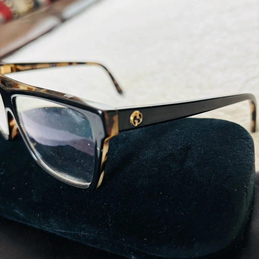 Gucci GG3545 Black/Tortoise Unisex Eyeglasses Frame Only w/ Case/Dustbag
