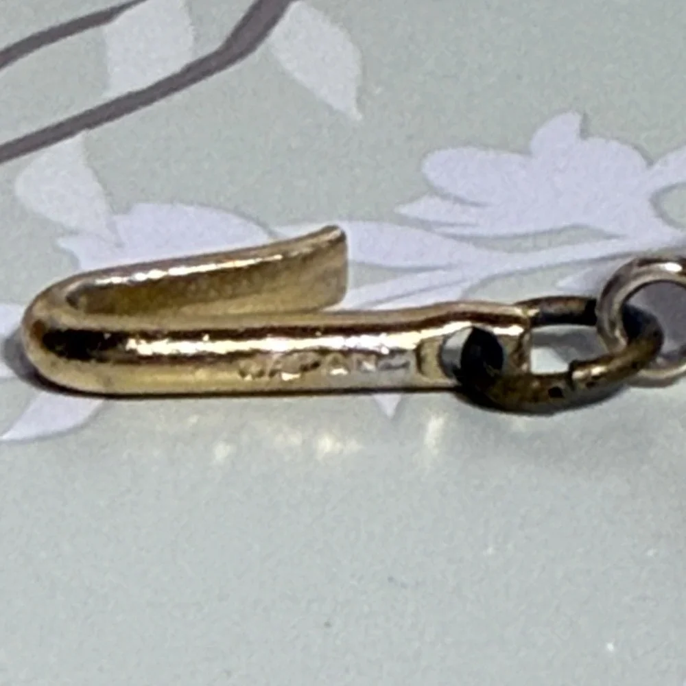 VTG Necklace Multi-Strand Signed JAPAN Gold Tone Faux Pearl Shepherd Hook Estate