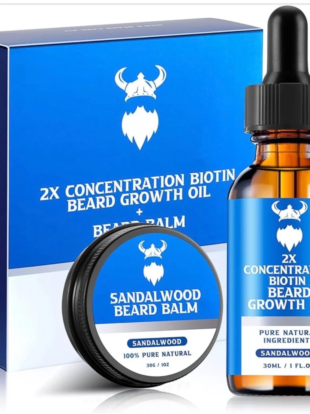 Men's Beard Growth Kit - Blue Beard Oil & Balm