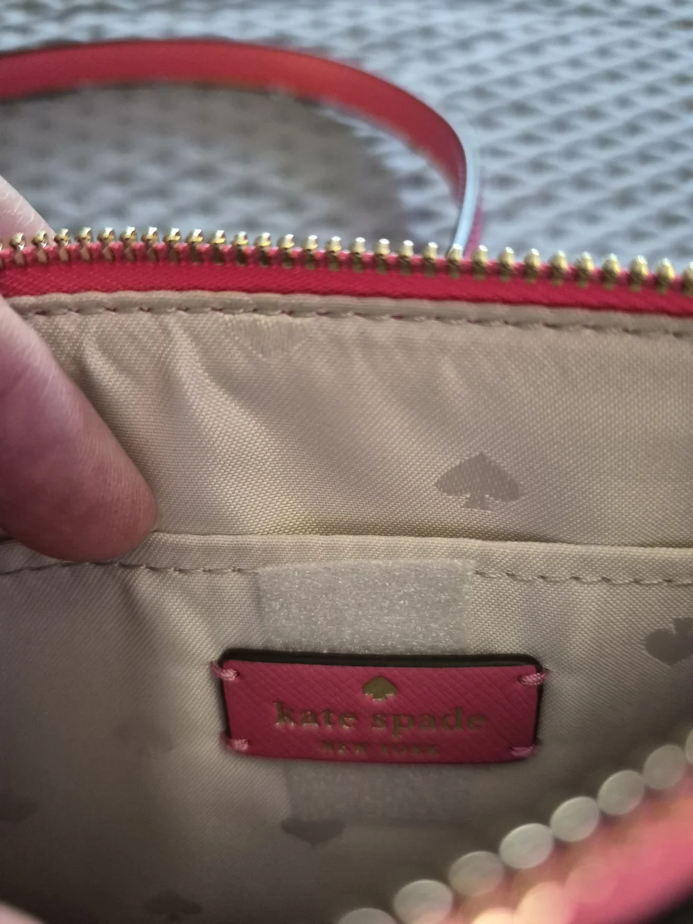 NWT Kate Spade New York Sadie Saffiano Leather Crossbody Top Zip Pink Bag