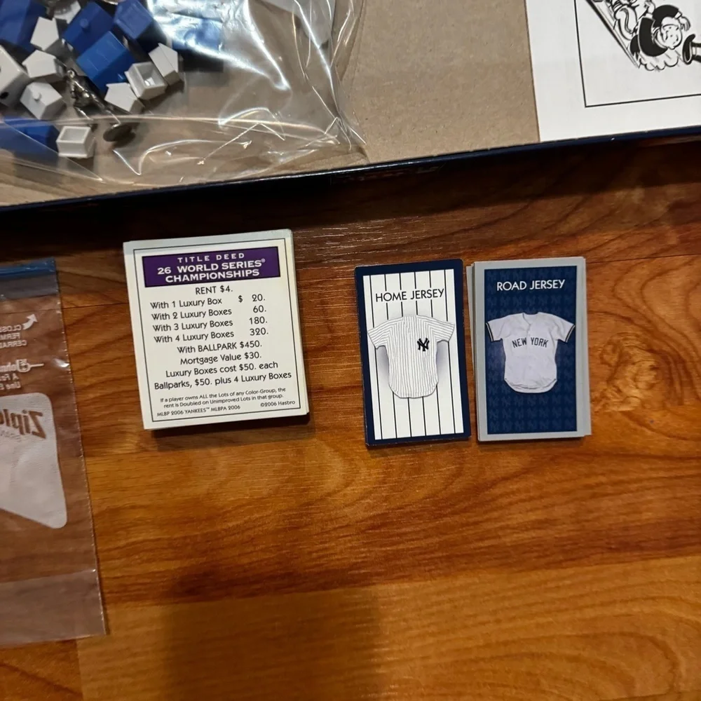 Monopoly New York Yankees Baseball Board Game 2006 Collectors Edition Pre Owned