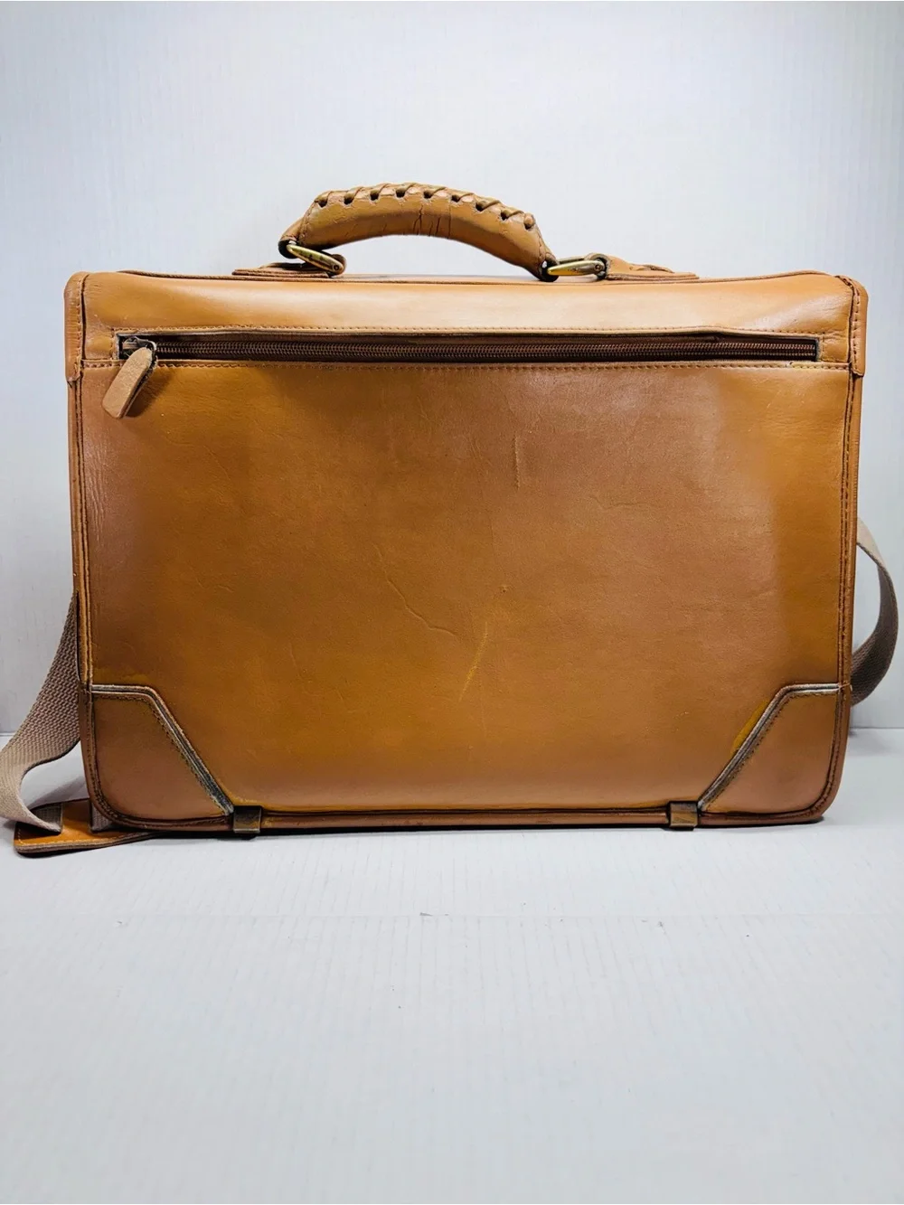 Rawlings Baseball Glove Bag Briefcase Leather  Carry-On  Travel Tan Vintage
