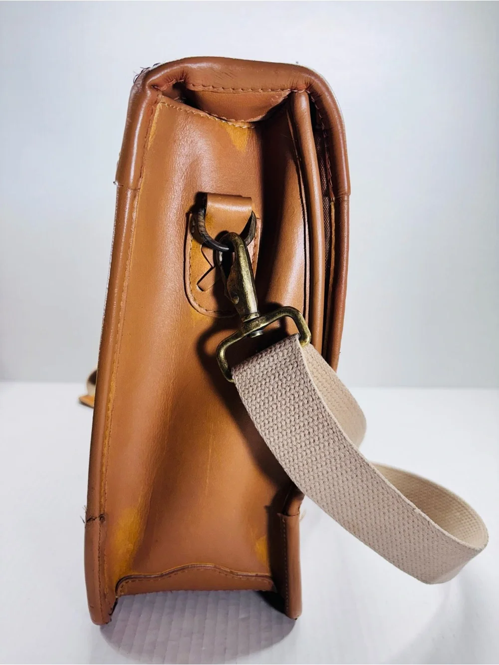 Rawlings Baseball Glove Bag Briefcase Leather  Carry-On  Travel Tan Vintage