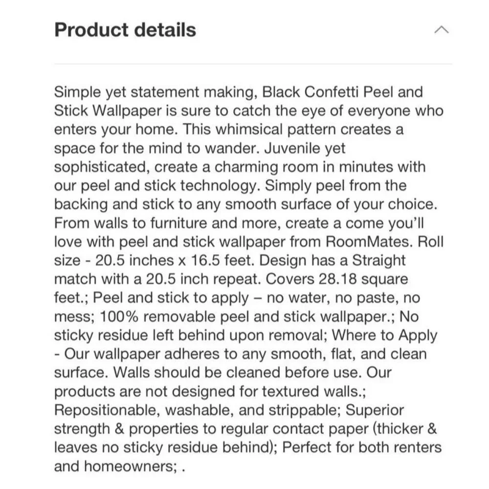 Roommates peel stick