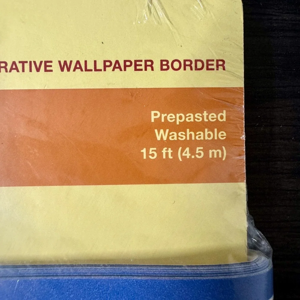 Kids Prepasted Wallpaper Border Sports 15ft Baseball Soccer, Football NEW