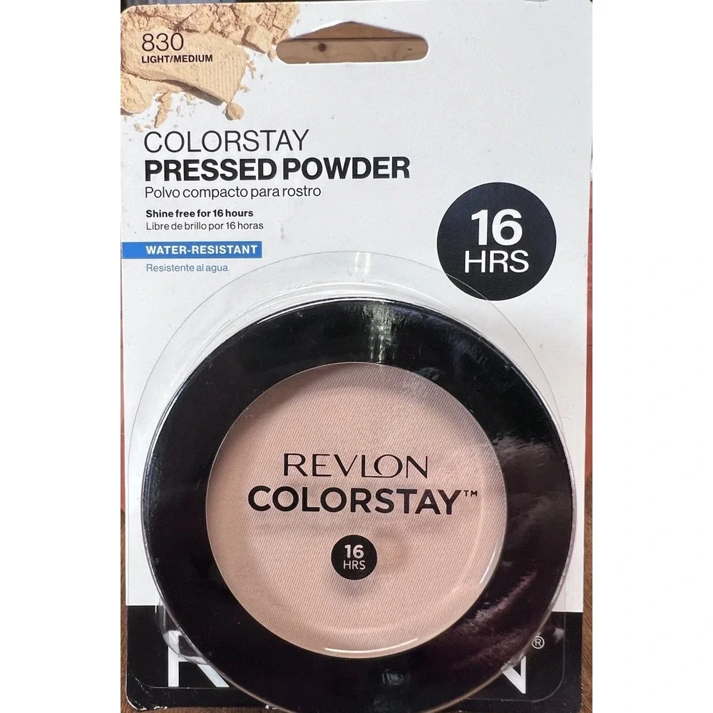 Revlon Colorstay Pressed Powder 830 Light  Shine Oil Free Long Lasting NEW 16 HR