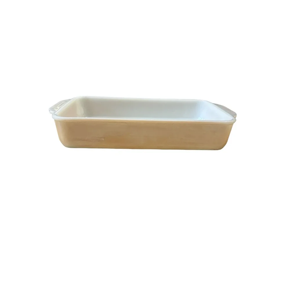 Fire-King Peach Luster 1 Quart Rectangular Baking Dish Anchor Hocking Vintage