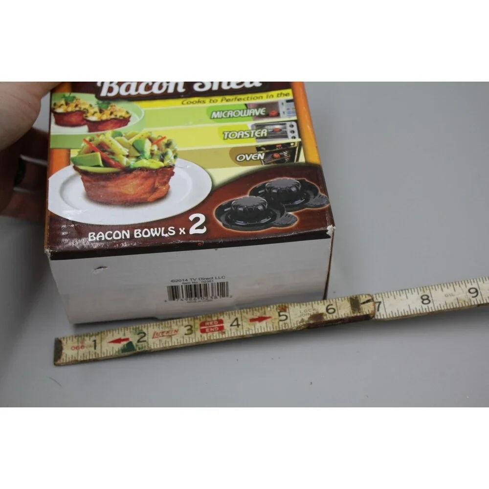 NEW IN BOX 2 Perfect Bacon Bowls As Seen on TV Great Gift Made in USA Novelty