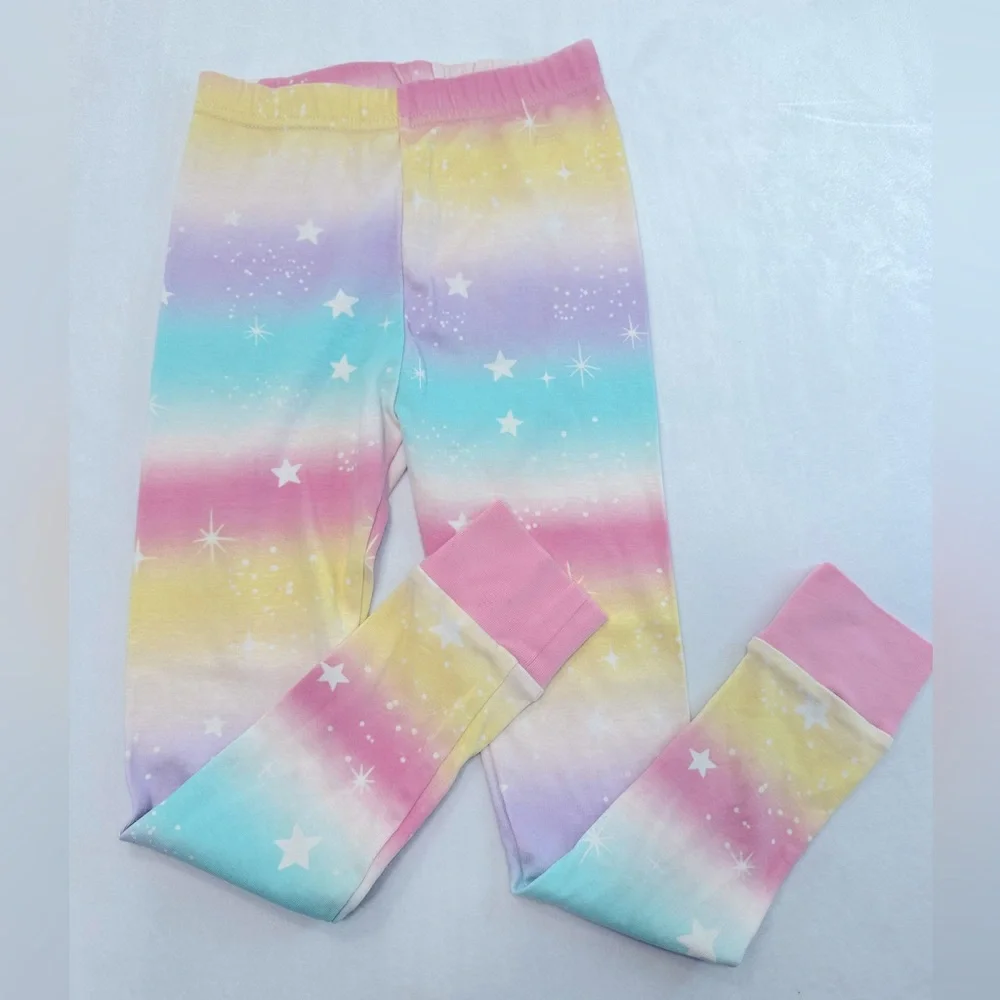 Kirkland Signature Rainbow‎ Galaxy Pajama Pants Girls Size 7