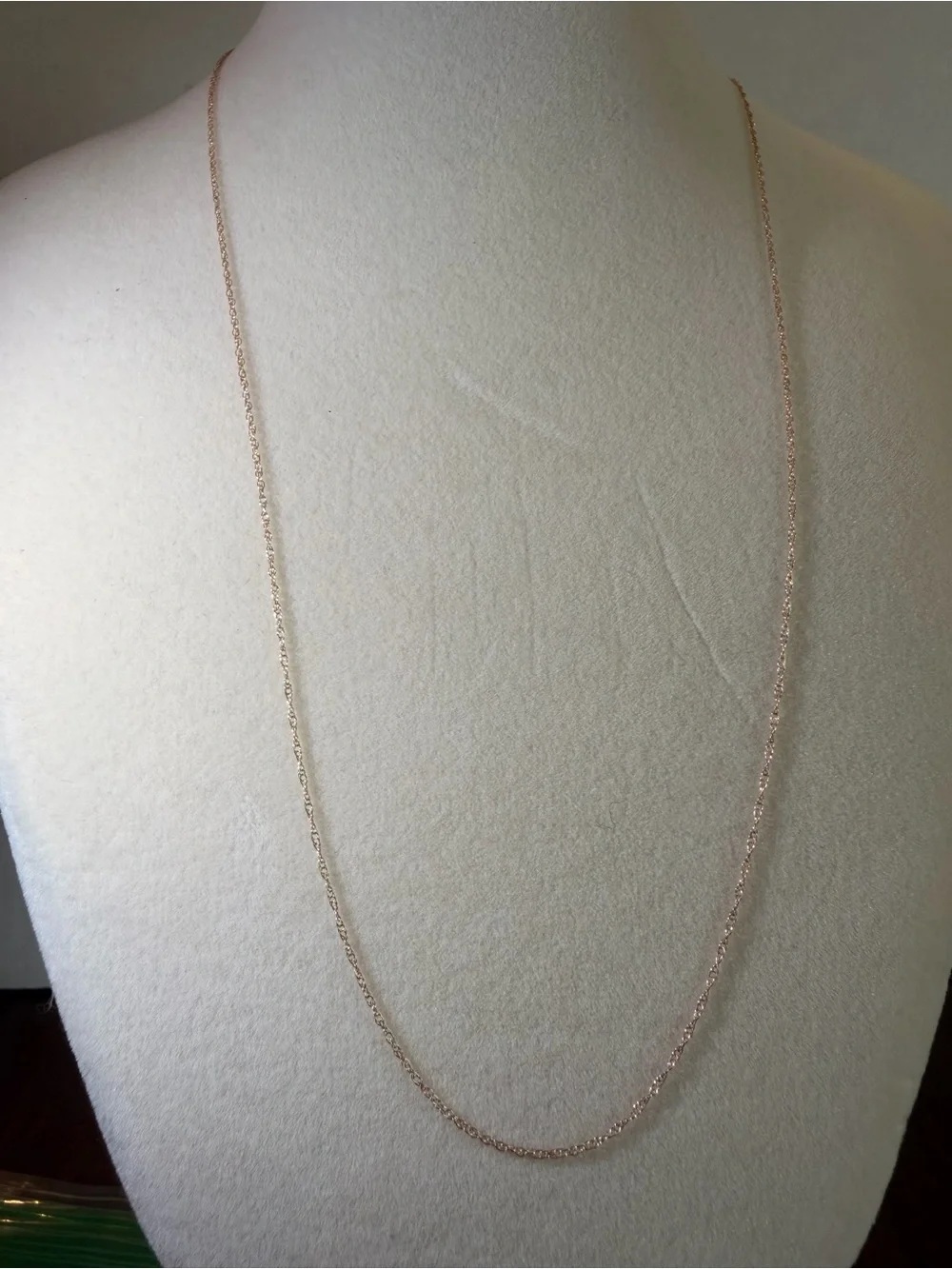 18” 10K chain - delicate (0.4g)