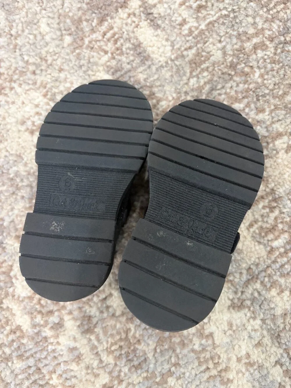 Toddler Kori Lug Sole Mary Jane Flats - Cat & Jack™ Black 6T