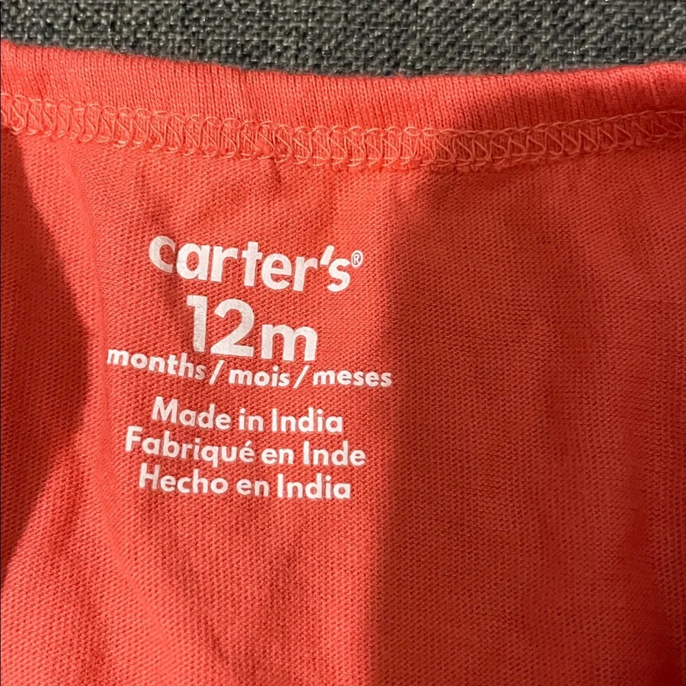 Carter's Coral Crab Bodysuit