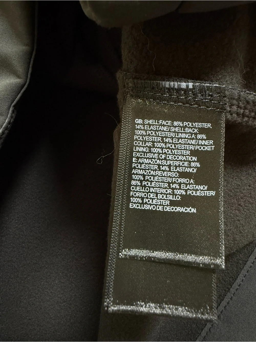 The North Face layer provides