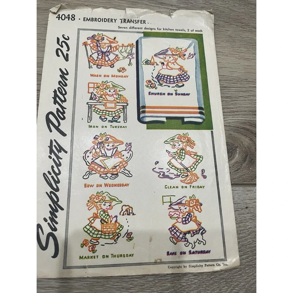 Vtg Vogart & Simplicity  Transfer Patterns Set Of‎ 6