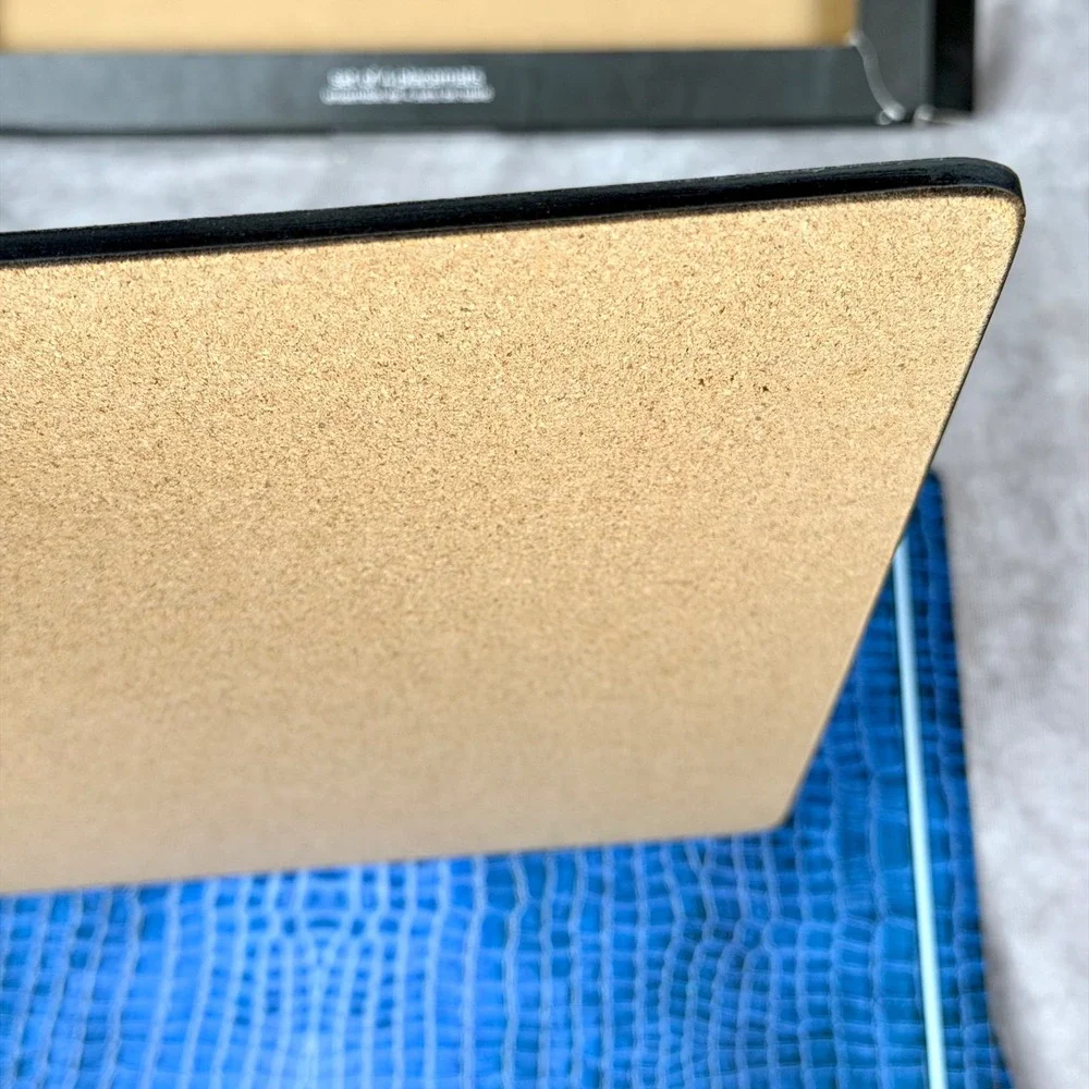 Pimpernel Blue Croc Leather Looking Placemats Set of 4 Cork Back Heat Resistant