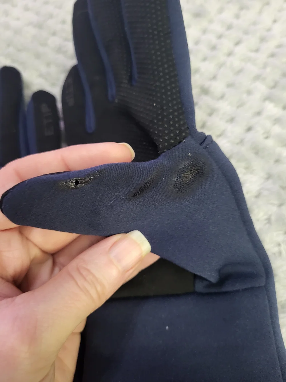 The North Face Navy Touchscreen Gloves Medium
