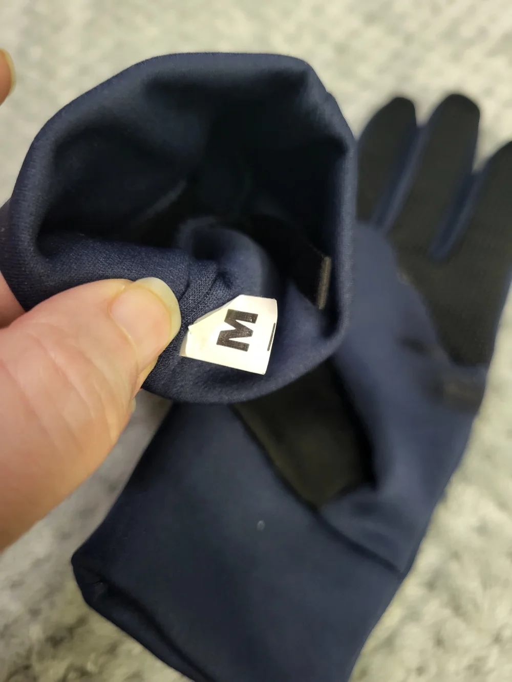 The North Face Navy Touchscreen Gloves Medium