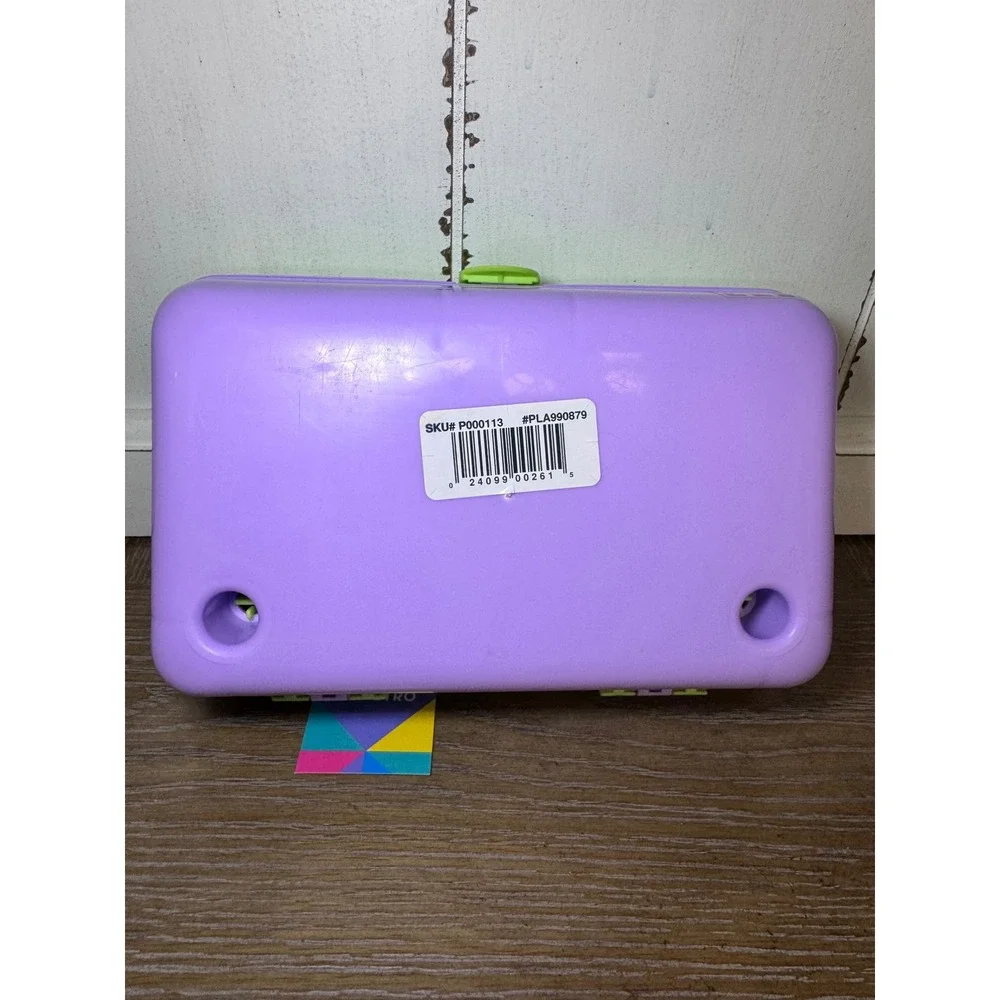 Caboodles On-The-Go Girl Retro Makeup Organizer Case Green Purple P000113 NWT