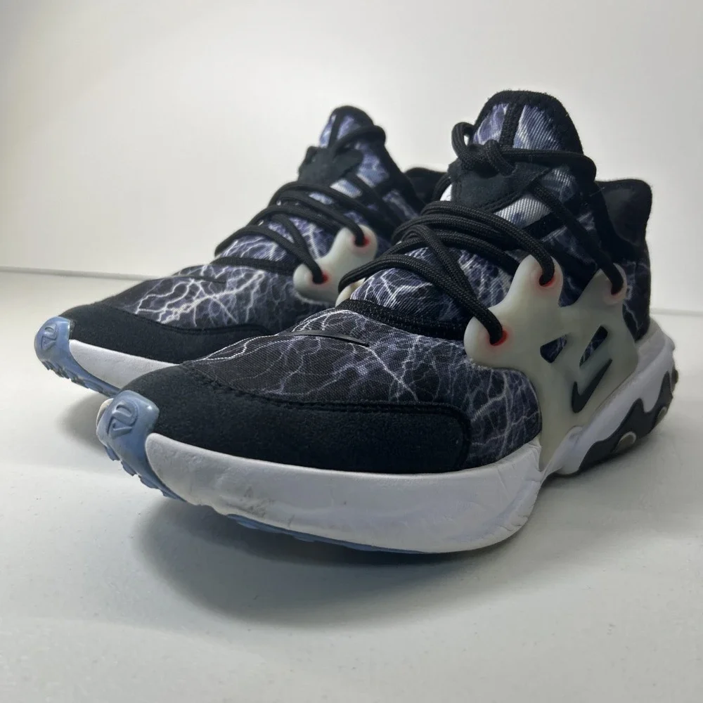 Nike React Presto Sneakers Youth Sz 6Y,‎ Women's Size 7.5 Black/Blue BQ4002-008