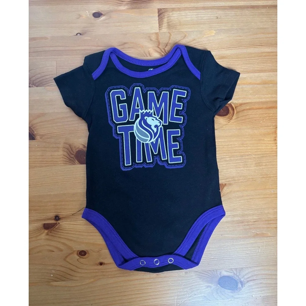 New Infant Boys' Sports Team Bodysuit Bundle of 5 Size 0-3 & 3-6 Months