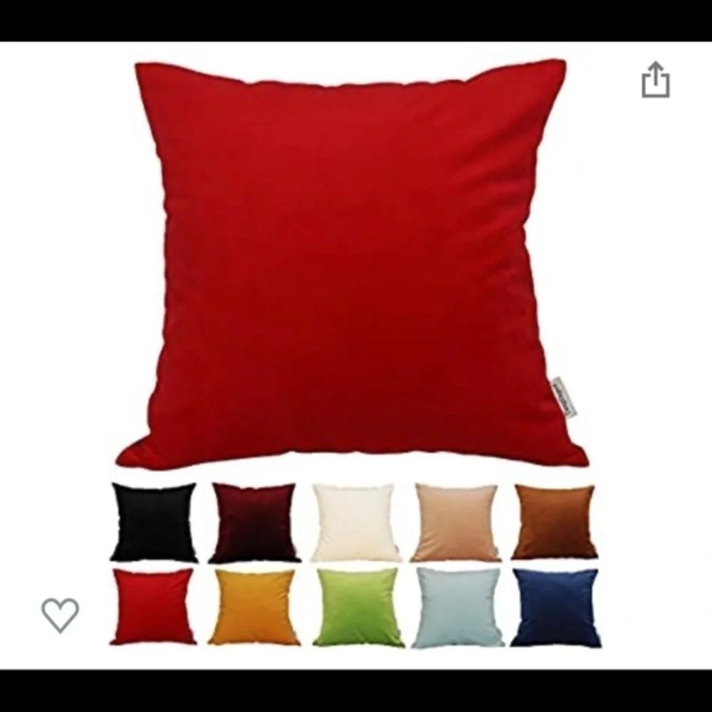 Throw Pillow Christmas Red‎ Covers 12x12