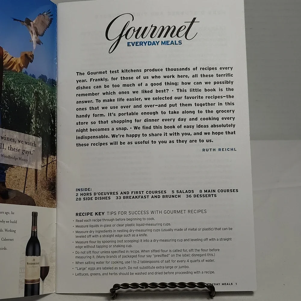 Gourmet softcover cookbook