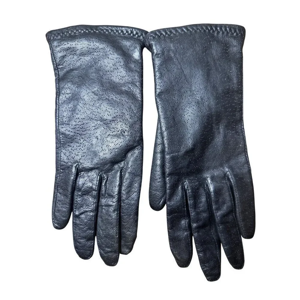 Vintage 80's/90's Lined‎ Leather Thinsulate Insulated Gloves XL
