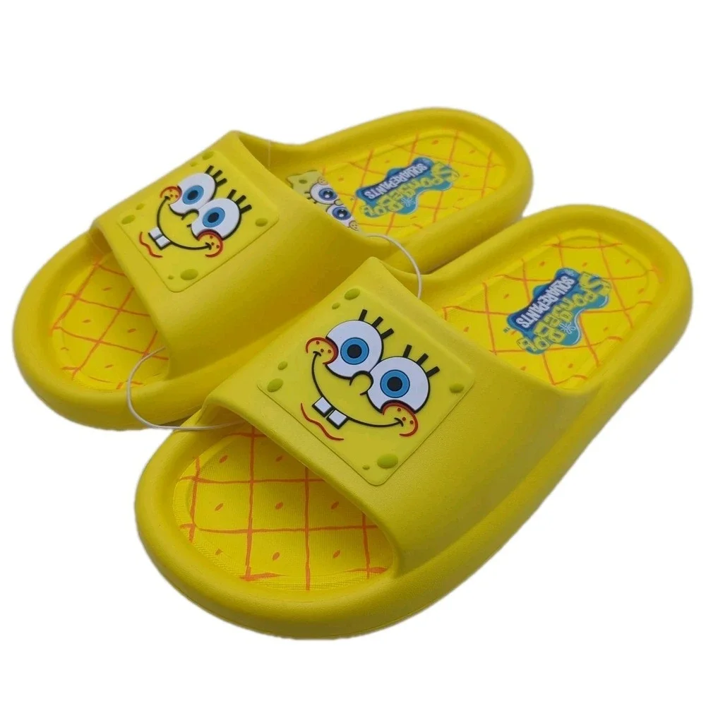 SpongeBob SquarePants Comfort Slide Sandals Mens Size 12 Ground Up