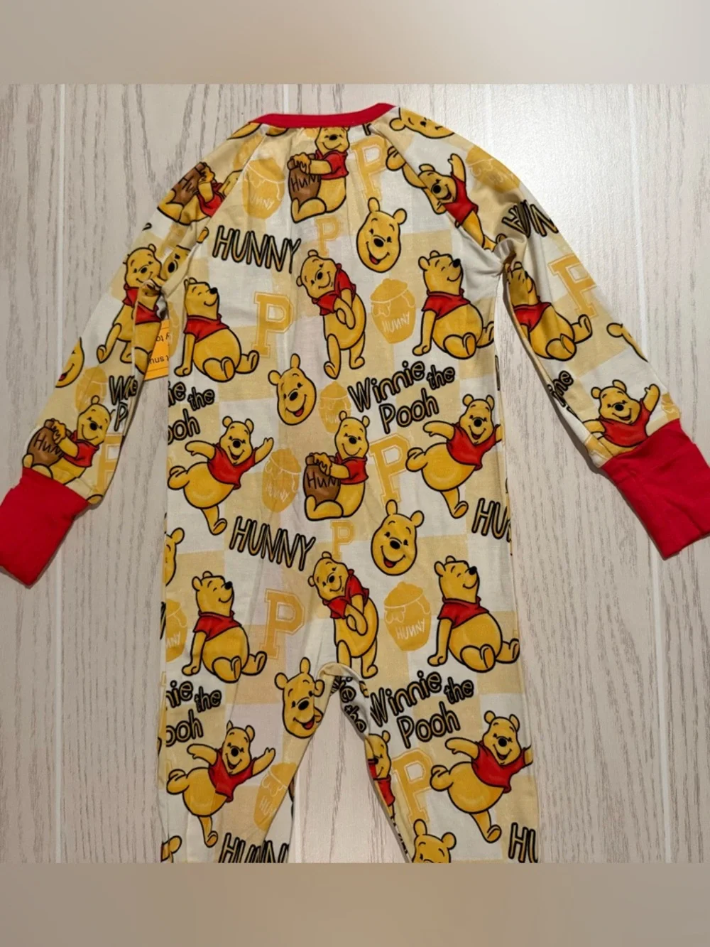 Yaritza Boutique Bamboo Sleeper 12-18M Unisex Winnie Pooh‎ 2 Way Zip Pajamas NWT