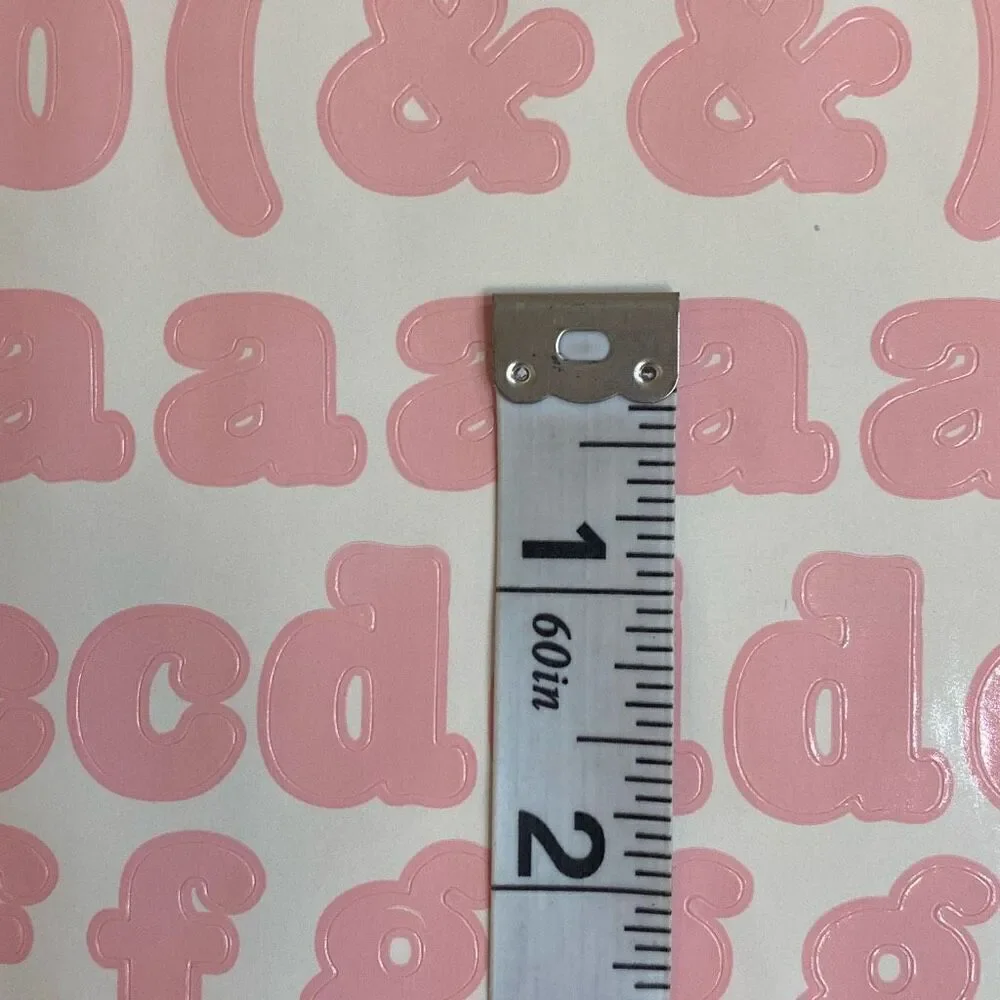 VTG 1997 Making Memories Stickers Letters Numbers Symbols 8 Sheets Pastel Pink