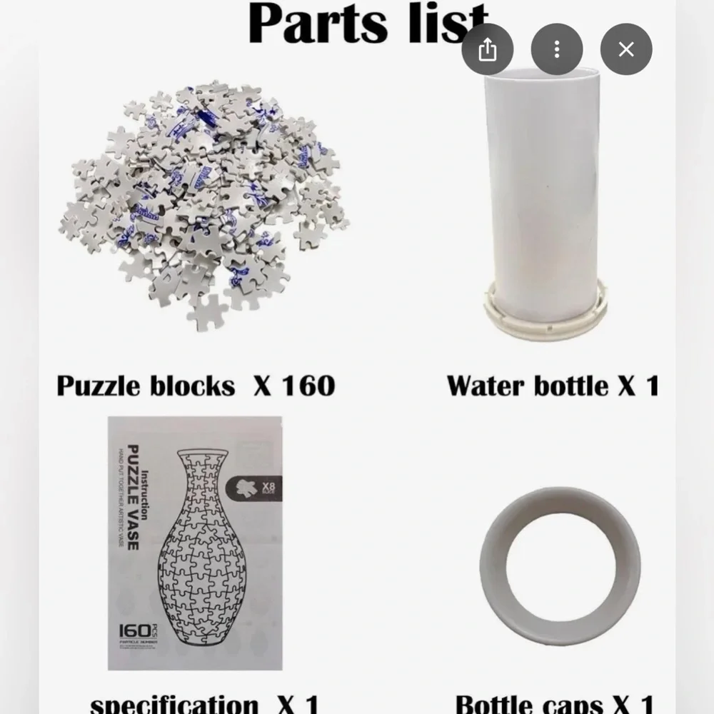Puzzle Vase‎ 3D 160 pieces