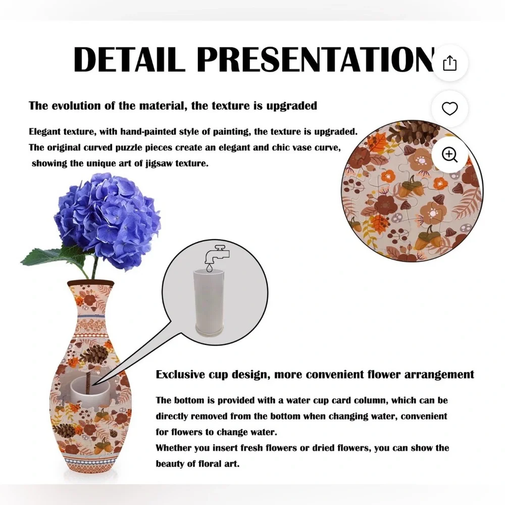 Puzzle Vase‎ 3D 160 pieces